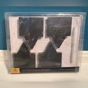 Slate Cheese Markers Set